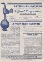 Tottenham Hotspur v Everton 09-Nov-1957