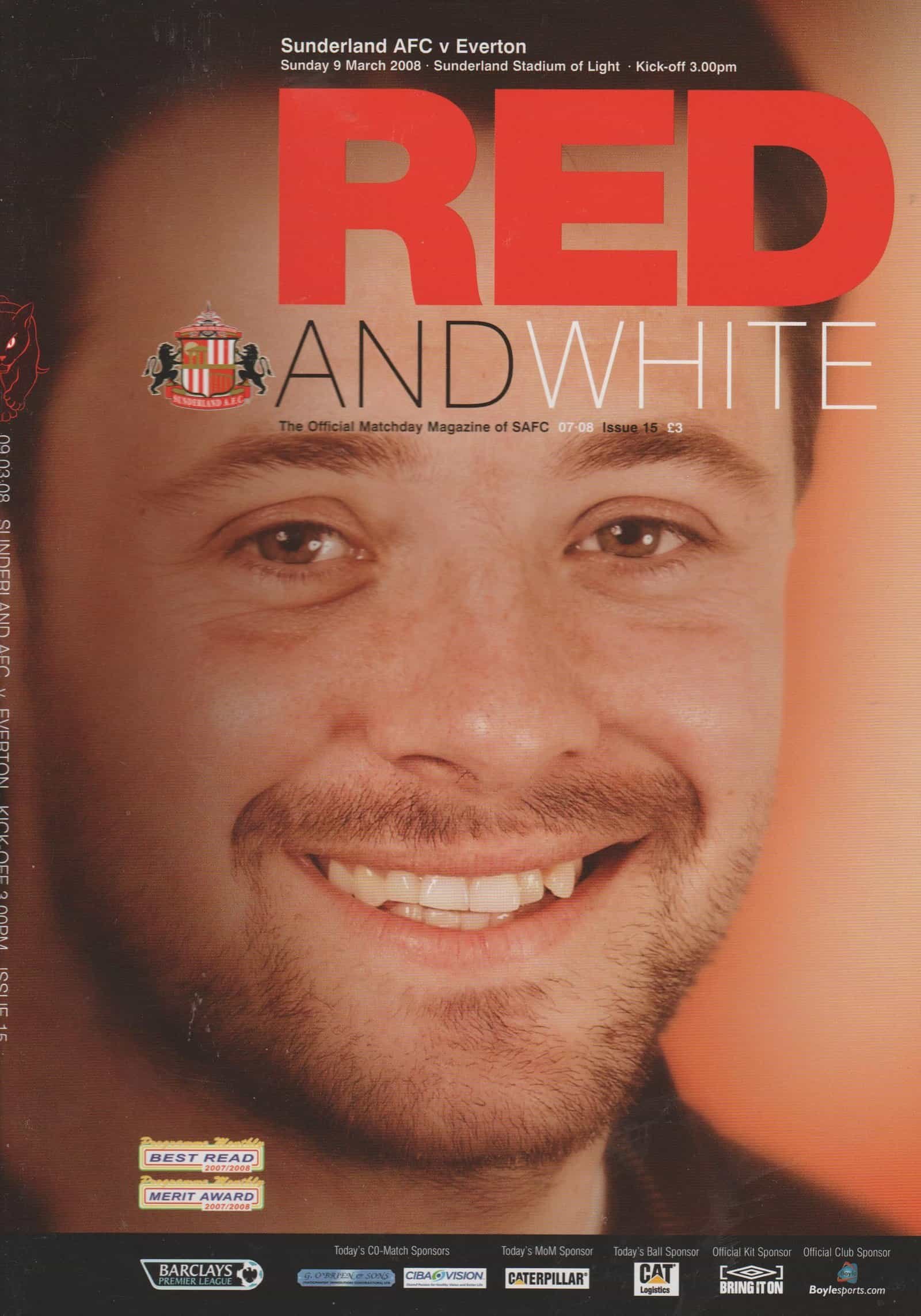 Sunderland v Everton 09-Mar-2008