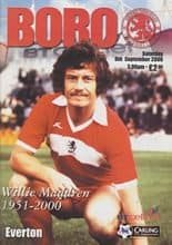 Middlesbrough v Everton 09-Sep-2000