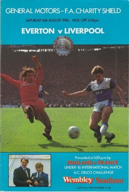 Everton v Liverpool   16-Aug-1986