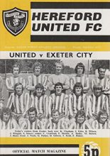 Hereford United v Exeter City 10-Mar-1973