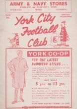 York City v Exeter City 12-Nov-1960