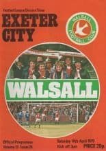 Walsall v Exeter City 14-Apr-1979