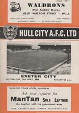 Hull City v Exeter City 20-Apr-1966