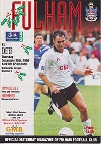 Fulham v Exeter City 26-Dec-1996