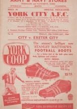 York City v Exeter City 28-Feb-1964