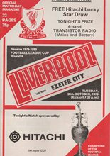 Liverpool v Exeter City 30-Oct-1979