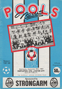 Hartlepool United v Exeter City 30-Sep-1987