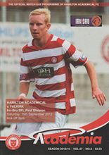 Hamilton Academical v Falkirk 15-Sep-2012