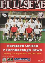 Hereford United v Farnborough 17-Aug-2002