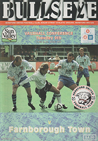 Hereford United v Farnborough 09-Sep-1997