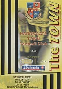 Harrogate Town v Farsley Celtic 06-Feb-2007