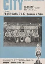 Manchester City v Fenerbahce 18-Sep-1968