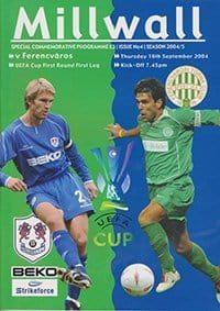 Millwall v Ferencvaros 16-Sep-2004