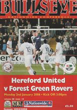 Hereford United v Forest Green Rovers 02-Jan-2006