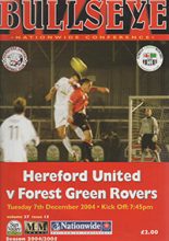 Hereford United v Forest Green Rovers 07-Dec-2004