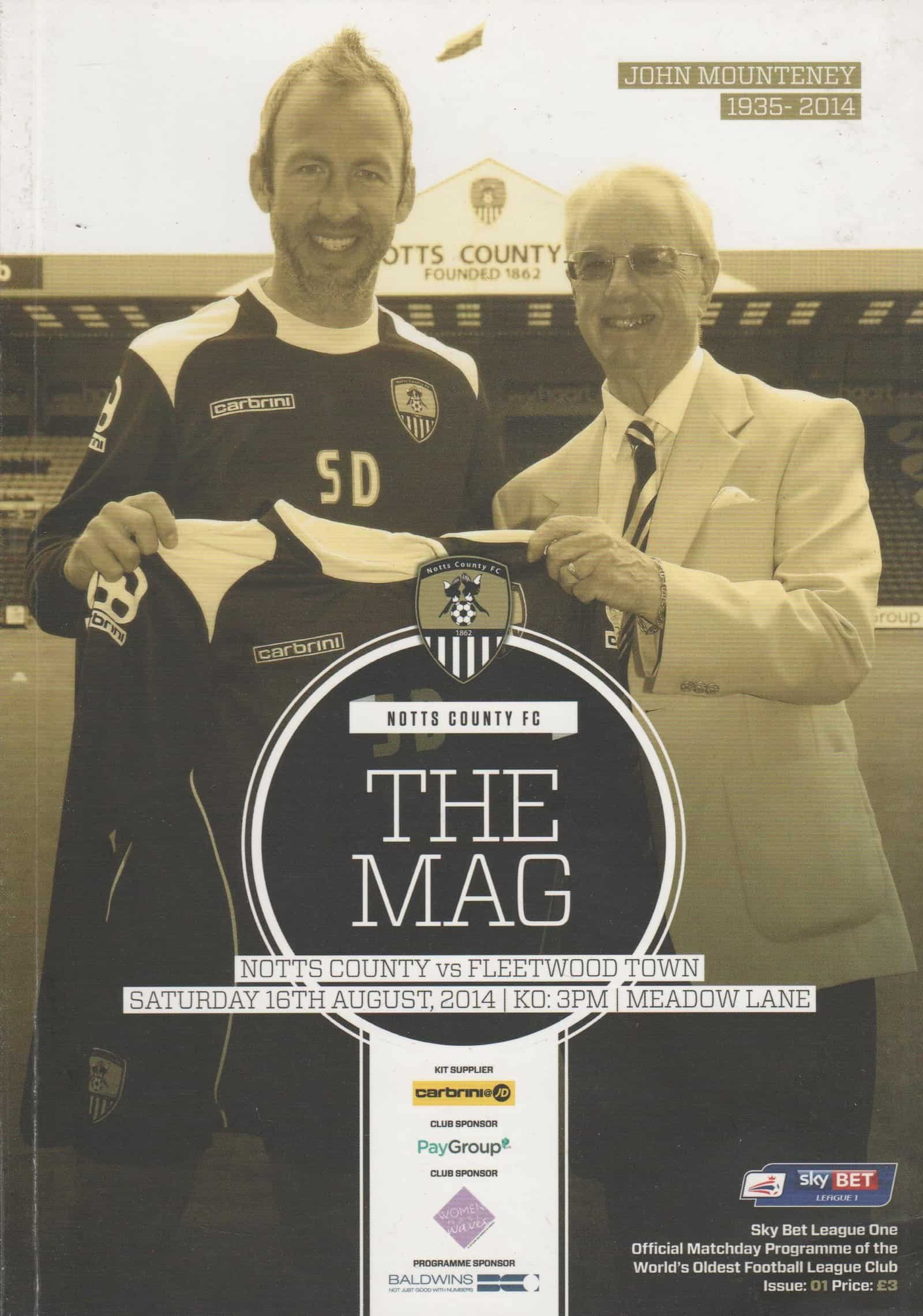 Notts County v Fleetwood Town 16-Aug-2014