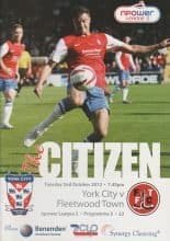 York City v Fleetwood Town 02-Oct-2012