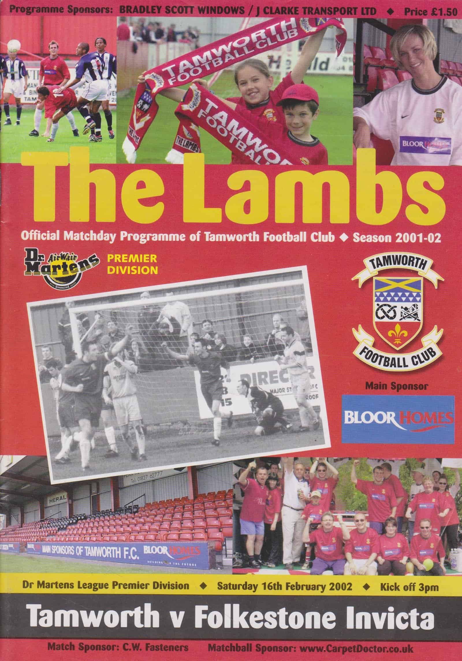 Tamworth v Folkestone Invicta 16-Feb-2002