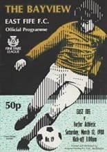 East Fife v Forfar Athletic 12-Mar-1988