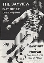 East Fife v Forfar Athletic 20-Oct-1987
