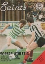 St Mirren v Forfar Athletic 23-Sep-1991