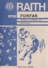 Raith Rovers v Forfar Athletic 31-Dec-1977