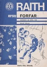 Raith Rovers v Forfar Athletic 08-Apr-1978