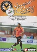 Newport County v Forest Green Rovers 28-Sep-2010