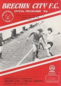 Brechin City v Forfar Athletic 18-Aug-1984