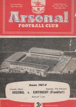 Arsenal v Eintracht Frankfurt 15-Feb-1958