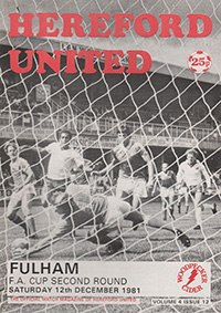 Hereford United v Fulham 12-Dec-1981