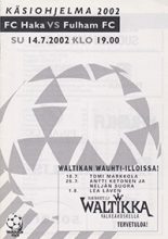 Haka Valkeakosken v Fulham 14-Jul-2002