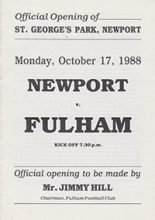 Newport IOW v Fulham 17-Oct-1988