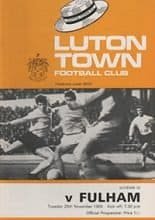 Luton Town v Fulham 25-Nov-1969