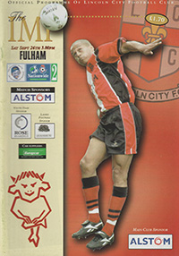 Lincoln City v Fulham 26-Sep-1998