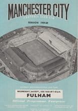 Manchester City v Fulham 02-Sep-1959