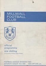 Millwall v Fulham 31-Aug-1968