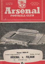Arsenal v Fulham 03-Apr-1961