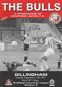 Hereford United v Gillingham 12-Sep-1995