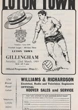 Luton Town v Gillingham 22-Mar-1969