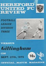 Hereford United v Gillingham 27-Sep-1975
