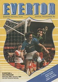Everton v Gillingham 28-Jan-1984