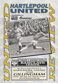 Hartlepool United v Gillingham 30-Apr-1991