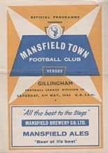 Mansfield Town v Gillingham 04-May-1963