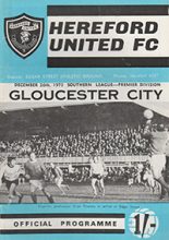 Hereford United v Gloucester City 26-Dec-1970