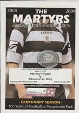 Merthyr Tydfil v Gloucester City 08-Nov-2008