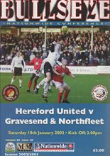 Hereford United v Gravesend & Northfleet 18-Jan-2003