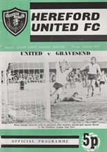 Hereford United v Gravesend & Northfleet 26-Apr-1972