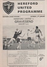 Hereford United v Gravesend 02-Jan-1965